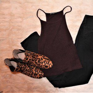 Cheetah Print Booties